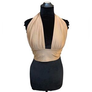 Y2K Stretch Halter Crop Top